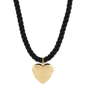 Bold Heart Cord Necklace